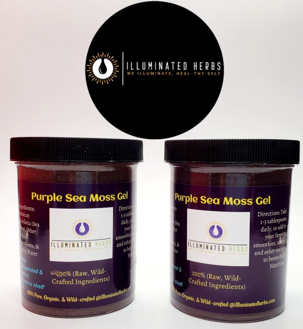 (2) Purple Sea Moss (Jamaican, Raw, Wild-crafted)